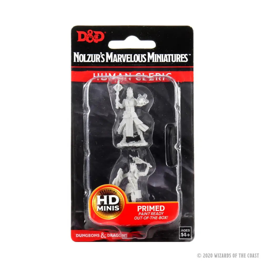 WizKids Unpainted Human Female Cleric (2) - Roleplaying Games