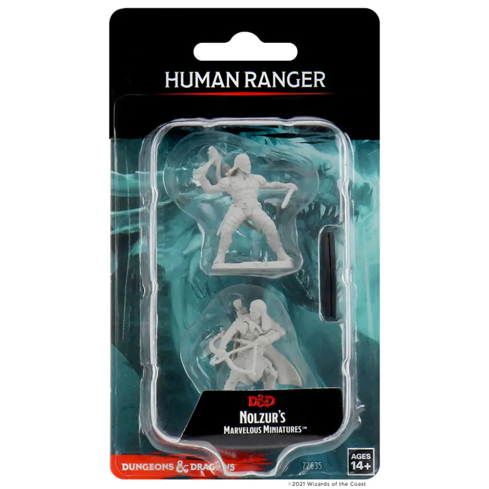WizKids Unpainted Human Male Ranger (2) - Roleplaying Games