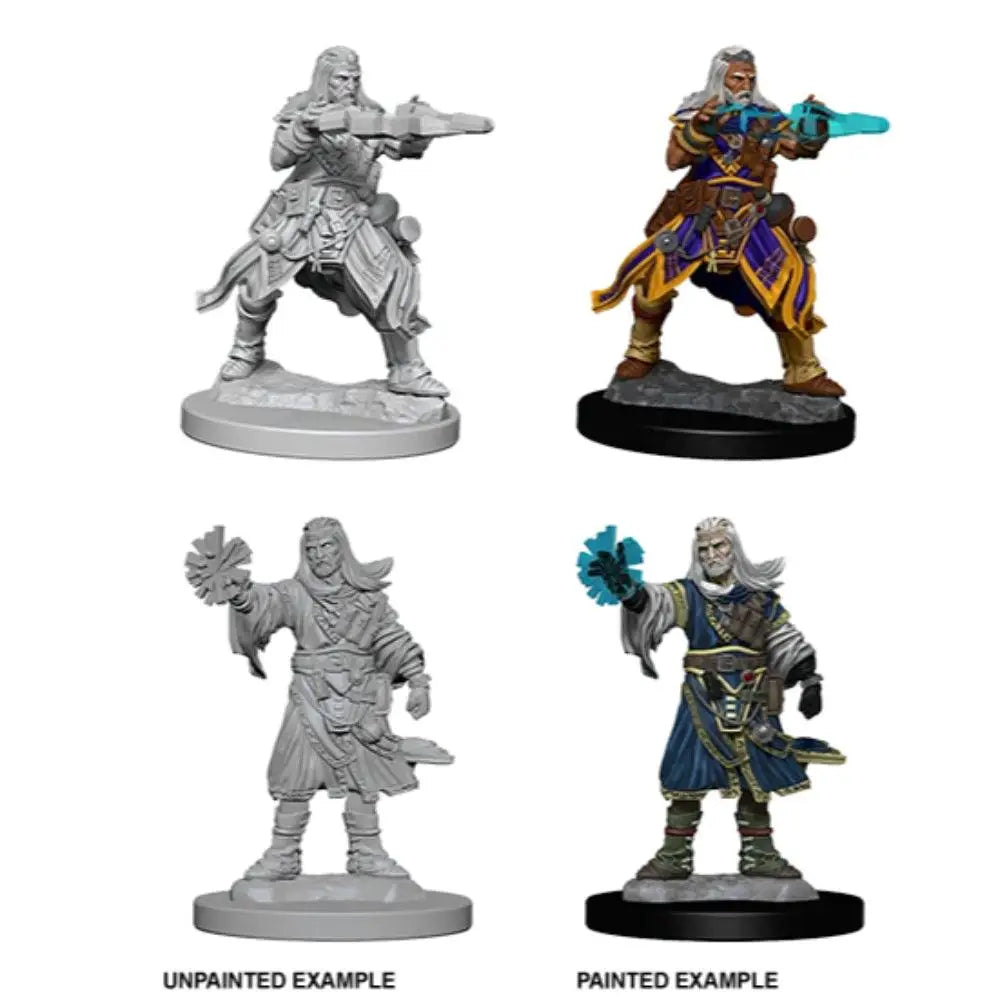 WizKids Unpainted Human Male Wizard (2) - Roleplaying Games
