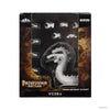 White primed plastic hydra figurine with multiple heads and scaly body in a WizKids Pathfinder Battles box