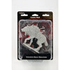 Unpainted white plastic cosmo wolf miniature figure from WizKids for Magic the Gathering tabletop gaming