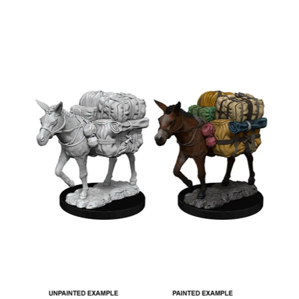WizKids Unpainted Pack Mule (2) - Roleplaying Games