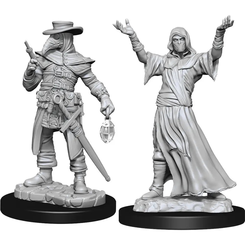 WizKids Unpainted Plague Doctor and Cultist (2) - Roleplaying Games