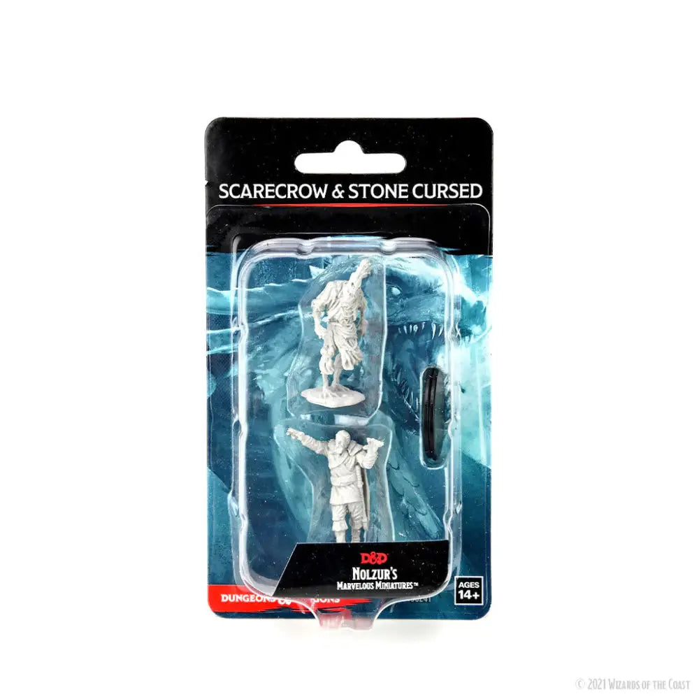WizKids Unpainted Scarecrow and Stone Cursed (2) - Roleplaying Games