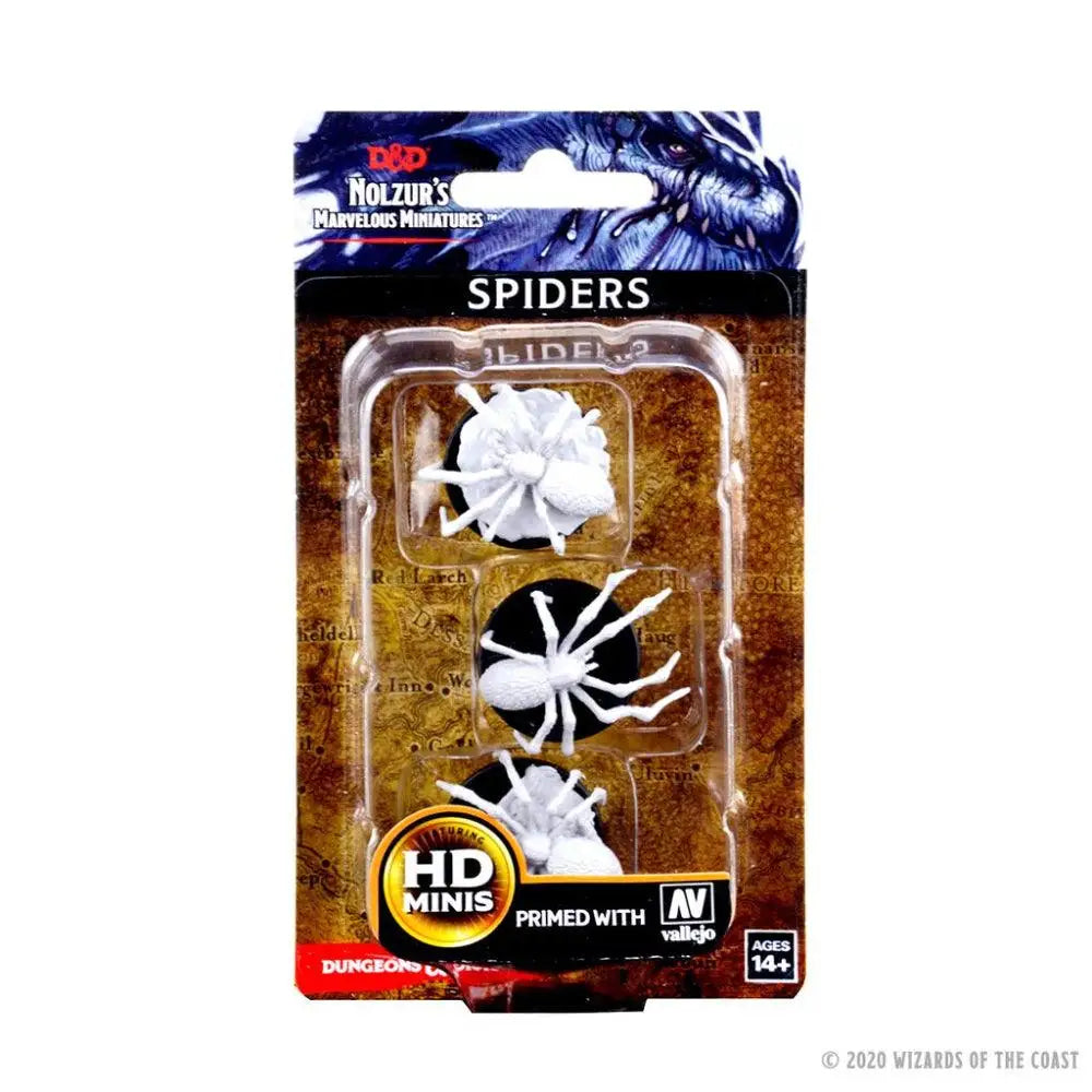 WizKids Unpainted Spiders (3) - Roleplaying Games