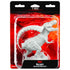 White unpainted T-rex miniature figure from D&D Nolzurs Marvelous Miniatures by WizKids showing the back side