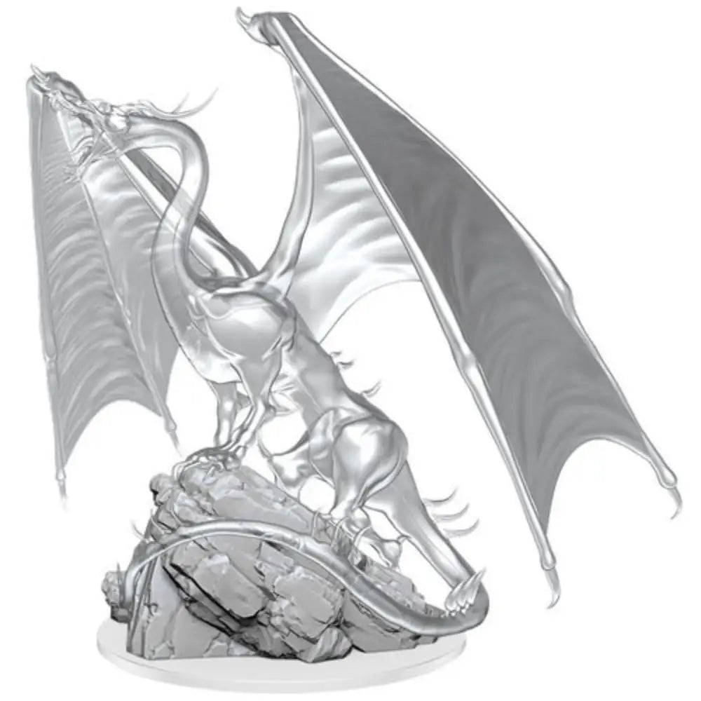 WizKids Unpainted Young Emerald Dragon - Roleplaying Games