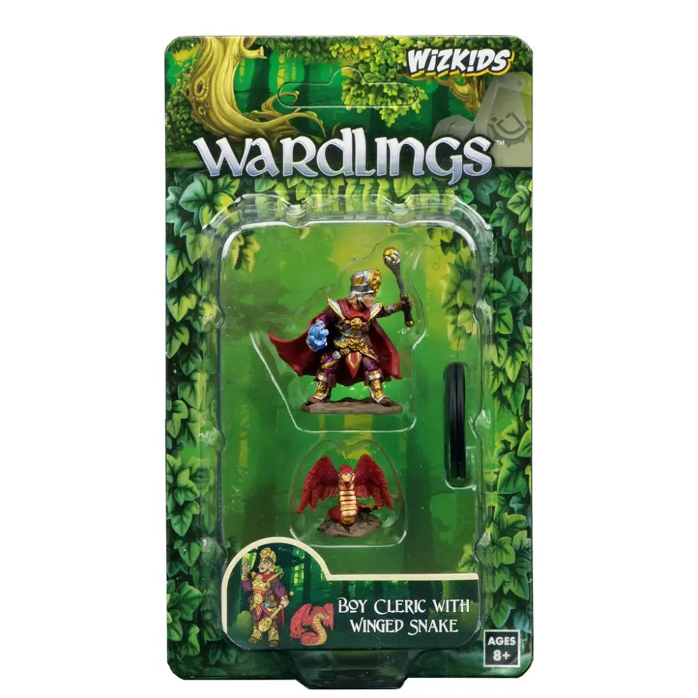 WizKids Wardlings: Boy Cleric and Winged Snake (2) RPG Miniatures WizKids   