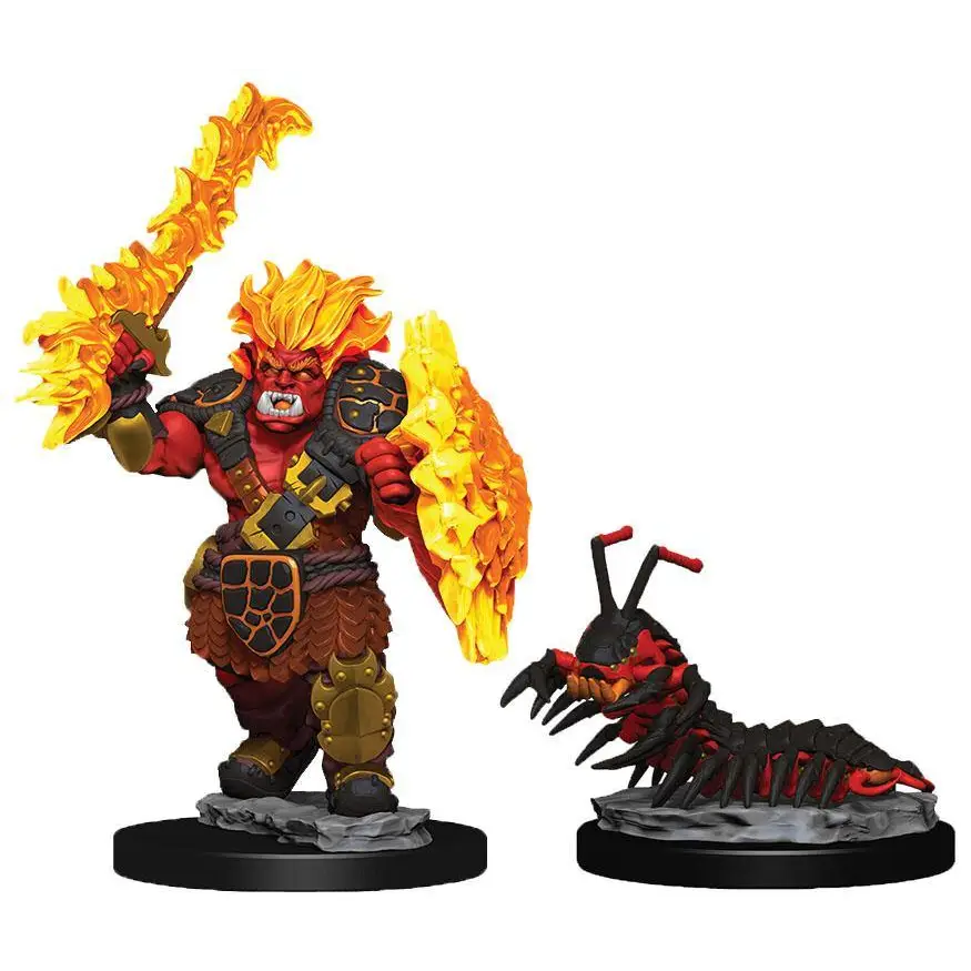 WizKids Wardlings: Fire Orc and Fire Centipede (2) RPG Miniatures WizKids   